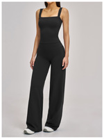 Ensemble deux pièces pour femmes en nylon + élasthanne brossé, logo personnalisable, vêtements de yoga pour femmes, vêtements de sport, vêtements d'extérieur, respirant