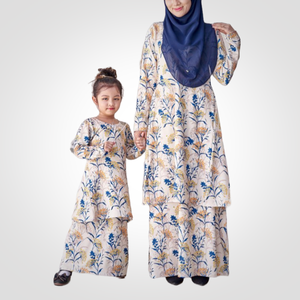 SIPO moderne Baju Kurung modeste silhouette droite robe imprimée exquise naturelle pour les musulmans malaisiens Pahang Eid best-seller - Product Image 5