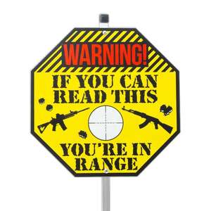 <span class=keywords><strong>Panneau</strong></span> d'avertissement <span class=keywords><strong>Danger</strong></span> Ahead avec marqueur de cour en H, pour utilisation dans les domaines récréatifs - Product Image 1