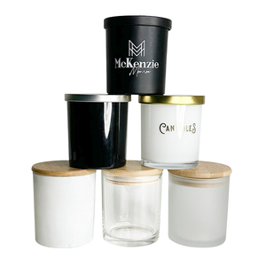 Frasco <span class=keywords><strong>de</strong></span> <span class=keywords><strong>Vidrio</strong></span> Transparente para Velas <span class=keywords><strong>de</strong></span> 220 ml, 315 ml, 450 ml, Recipiente para Velas <span class=keywords><strong>de</strong></span> 7 oz, 10 oz, 15 oz <span class=keywords><strong>con</strong></span> <span class=keywords><strong>Tapa</strong></span> <span class=keywords><strong>de</strong></span> Bambú - Product Image 2