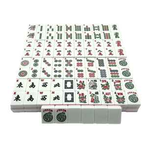 166 tuiles de Mahjong blanches ivoire, style juif et occidental américain, 30 mm, en mélamine acrylique durable, ensemble de jeu manuel, parfait pour les soirées jeux à la maison - Product Image 6