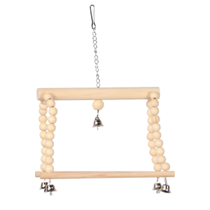 Soporte de madera natural para loros, juguetes para pájaros, perchas, juguetes para pájaros medianos - Product Image 4