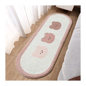 Alfombras de lana de imitación para sala de estar y dormitorio, tapete súper suave para baño, felpudo antideslizante para puerta, Alfombra de cocina - Product Image 1
