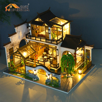 Hongda 2023 nouveau Design PC2314 charme poétique miniature bricolage maison en bois maison de poupée miniature kit de maisons de poupée
