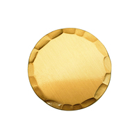 Marqueur de balle de golf en métal personnalisé avec logo, style rétro, plaqué cuivre et argent, bord personnalisé, pièce de monnaie, idéal comme cadeau pour club de golf