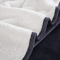 Couverture en polaire Sherpa unie extra large surdimensionnée 10'x10' épaisse toutes saisons pour usage domestique en gros