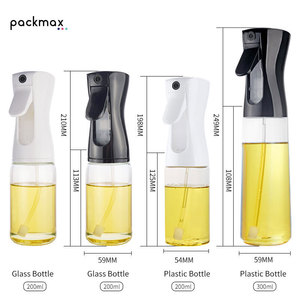 Bouteille pulvérisatrice d'huile alimentaire 200-300 ml pour cuisine et ménage, flacon atomiseur d'huile d'olive, réservoir de brume pour friteuse à air - Product Image 4
