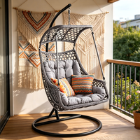 Chaise longue de jardin moderne pour extérieur avec canapé en rotin PE
