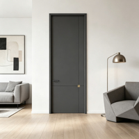 Porte double en bois composite la plus populaire, sur mesure, minimaliste, étanche, pour chambre, salle de bain, salon
