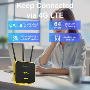 Cat6 300Mbps Dl Kuwfi Dual Band 1200Mbps LTE <span class=keywords><strong>Router</strong></span> Đa Gigabit RJ45 Cổng Trong Nhà 4G Wifi <span class=keywords><strong>Router</strong></span> Với Có Thể Tháo Rời Antenna - Product Image 3