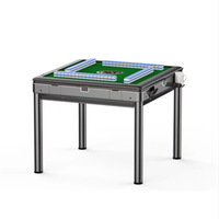 Table de Mahjong Automatique Moderne de Luxe WQ, Construction en Acier Inoxydable et ABS, 4 Joueurs, Alimentation USB, Prise Universelle Multi-Prises, Intelligente