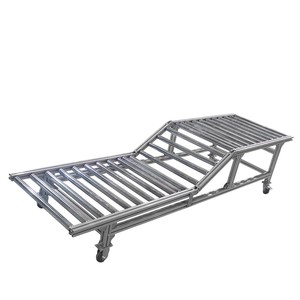 Sanayi için taşınabilir eğimli merdiven silindiri montaj hattı merdiven makaralı konveyör - Product Image 5