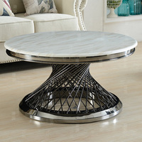Table basse moderne en métal de style luxe léger pour salon, meubles de maison