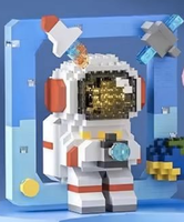 Moon Spaceman DIY Jouet Éducatif Mini Briques Astronaute Action Figure Blocs de Construction Ensemble Plastique 40 Pièces