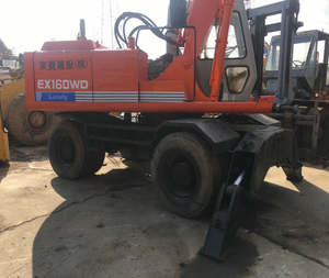 Venta de bajo precio en la excavadora de ruedas Hitachi EX160WD usada Componentes del motor de núcleo original Buen estado ubicado en Shanghai - Product Image 5