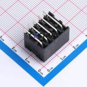 DB2ERHB-3.81-2*5P-BK Plug-in Terminal Block Bent Lead Through Hole,P=3.81mm Board-to-Board / Socket - Closed 2x5P 3.81mm Black - Product Image 2