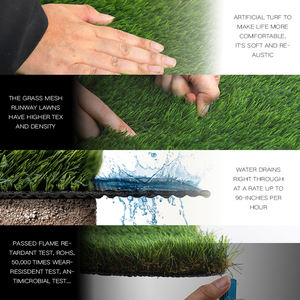 <span class=keywords><strong>Gazon</strong></span> artificiel durable et respectueux de l'environnement, fabriqué à partir de matériaux PE/PP haute densité ignifuges, <span class=keywords><strong>gazon</strong></span> recyclable - Product Image 2