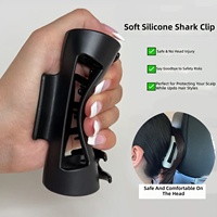 Pince à cheveux vintage en silicone en forme de requin, douce, anti-choc, protection du cuir chevelu, anti-chute, résistante aux bris, accessoire de coiffure