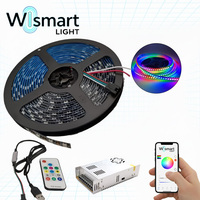 Bande lumineuse LED adressable WS2812B DC5V avec couleur RVB SMD 5050