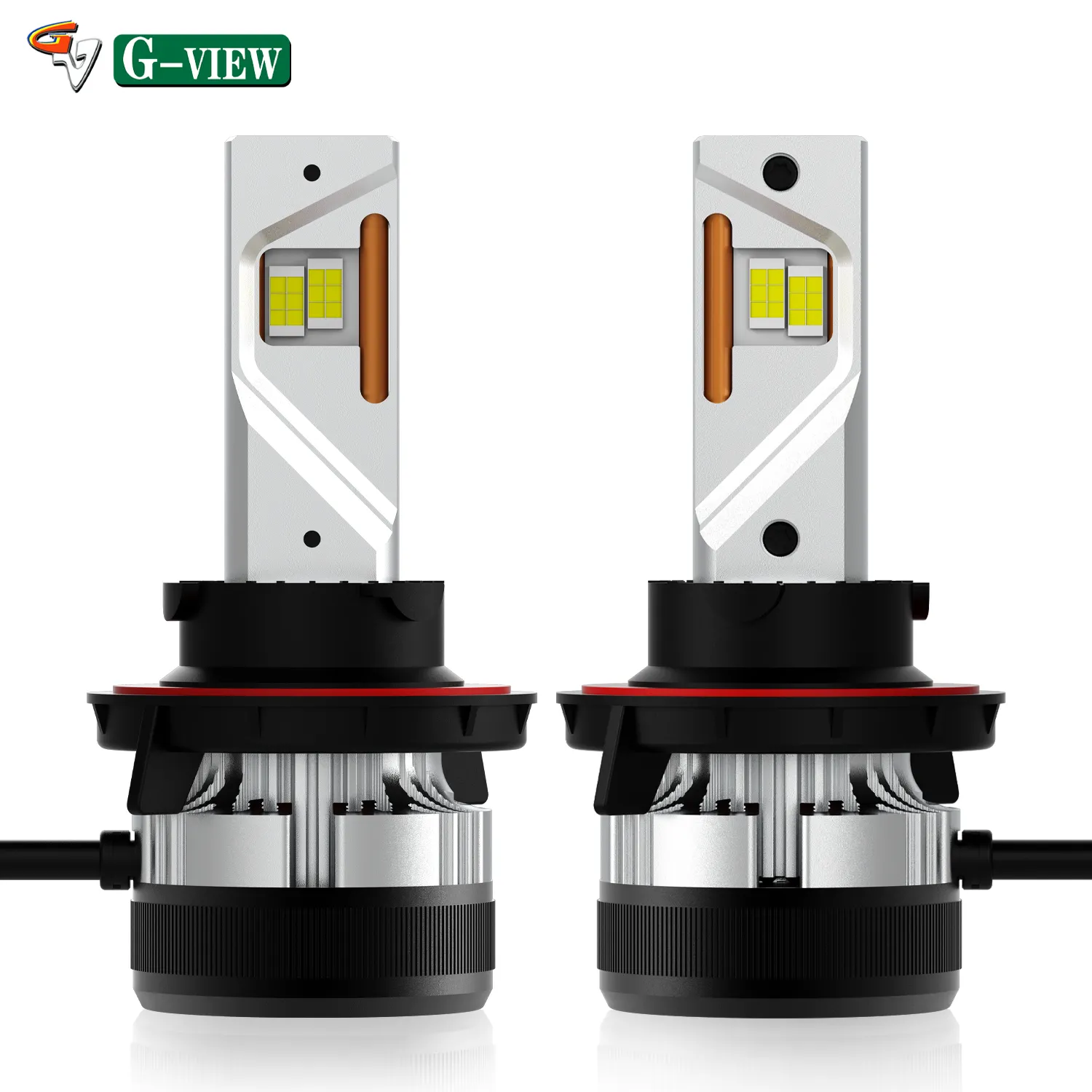 G-View Customized 100W Double Heat Pipe LED Headlight for Car Auto H1 H3 H8 H7 Vacuum Copper Headlight CSP Chip Porsche Models