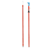 AHIR-PST-30-2 Bâton de verrouillage à tête plate isolé en fibre de verre époxy, 3 m, 2 sections