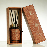 Bouteille diffuseur de parfum de luxe 100ml 150ml 200ml avec couvercle, bouteille d'aromathérapie extérieure abordable, bouteille à bouchon vissé pour la maison