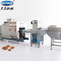 Machine de fabrication de bretzels pour fournisseurs d'usine, ligne de production complète de biscuits salés pour petites capacités