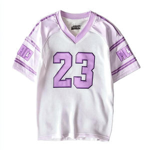 Camiseta Deportiva de Verano con Cuello en V, Manga Corta, Logotipo Personalizable, Transpirable, con Estampado Digital, Estilo Jersey - Product Image 3