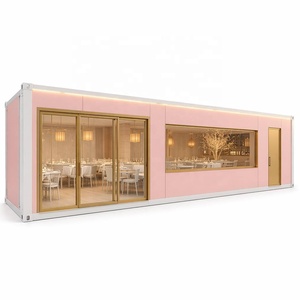 Restaurante de Contenedores de Lujo de 40 pies, Cocina Prefabricada Modular, Cafetería de Contenedores de Alta Gama para Distritos Comerciales Urbanos con Baño - Product Image 2