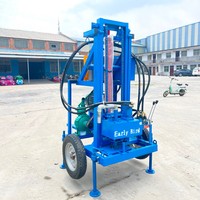 Foreuse de puits d'eau industrielle 150m, machine de forage de puits d'eau souterraine, vente directe usine, prête à être expédiée