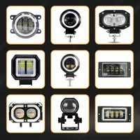 Blanc Jaune 4 pouces avec Halo Angel Eye LED Antibrouillard pour Jeep Wrangler Car Driving Lights Modification