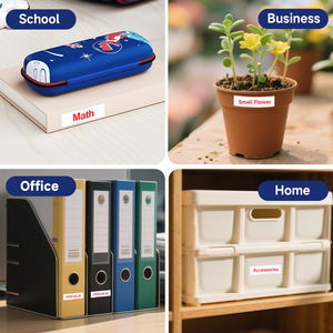 Ruban adhésif thermique compatible <span class=keywords><strong>DYMO</strong></span> D1 45015 rouge sur blanc 12 mm pour imprimantes LabelManager LM160 - Product Image 6