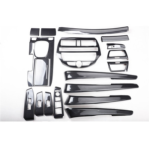Interno auto in fibra di carbonio per honda accord 8th <span class=keywords><strong>2008</strong></span> 2009 2010 2011 2012 2013 pannello del cambio alzacristalli interruttore di copertura del cruscotto kit - Product Image 1