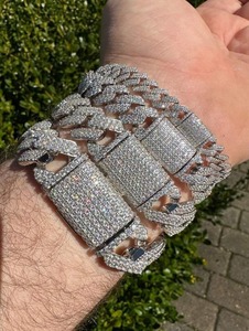 Eco Friendly Moissanite Diamond Bracelet Hip Hop Jewelry for <b>Men</b> and Women Custom Jewelry Gift Available At Best Price - Product Image 3
