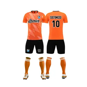 Sublimazione a buon mercato stampa personalizzata calcio indossa uniformi abbigliamento sportivo Set allenamento di squadra squadra di calcio maglie da calcio