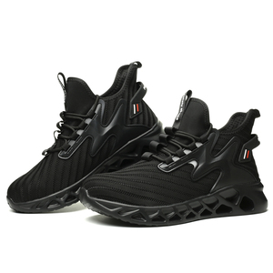 Zapatos de seguridad para el trabajo para hombre, zapatillas ligeras y transpirables con puntera de acero, zapatillas de seguridad antiaplastamiento y antipinchazos - Product Image 5