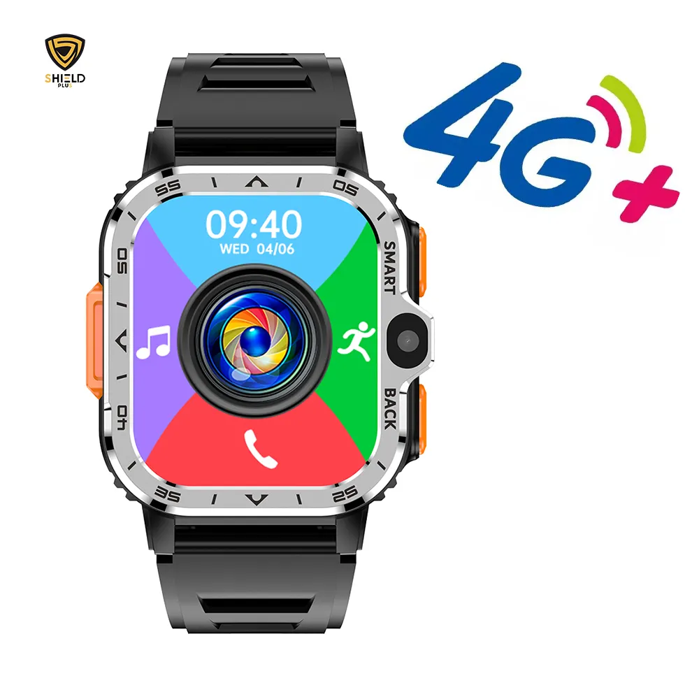 Reloj inteligente 4G Android smartwatch 2023 2024 con WiFi y tarjeta SIM 4G hombre relojes inteligentes de moda Cámara dual