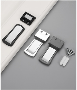 Tope de Puerta Magnético Oculto Ultrafino de Aleación de Zinc Sin Perforación, Retenedor Delgado para Puertas de Cristal de Marco Estrecho, Baño, Oficina, Hotel - Product Image 5