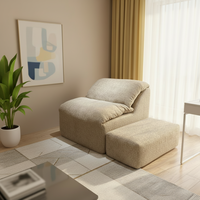 Canapé modulaire convertible inclinable en cuir véritable moderne avec tissu compressé Biaoguan, canapé sectionnel une place pour salon