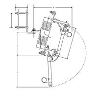 Disjoncteur de distribution haute tension en porcelaine pour extérieur, type à coupure par chute, 24-27 kV, 200 A, pour ligne électrique