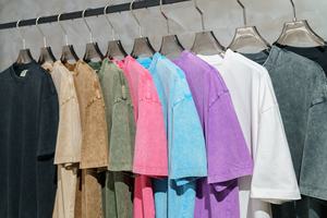 T-shirt imprimé LOGO personnalisé d'été 100% coton de haute qualité T-shirts unis vierges pour hommes T-shirt en coton de qualité supérieure 285gsm - Product Image 6