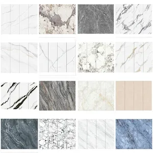 Foshan prix usine carrelage colombie blanc pierre frittée utilisé pour les murs de fond de télévision revêtement de surface supérieure de meubles - Product Image 2