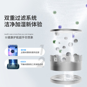 Humidificador WIEKURT de 6.1-10L de Gran Capacidad, Funcionamiento Silencioso, Purificador de Aire para Uso Doméstico - Product Image 1