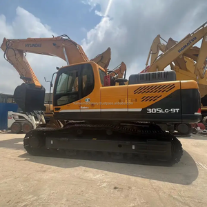Used Hyundai 305LC-9S Excavator Medium Digger with Cummins Engine Practical Construction Machine Widely Used Back <b>Hoe</b> for Sale - Product Image 3