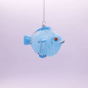 ของตกแต่งบ้าน งานฝีมือประดับกลิตเตอร์ รูปแบบสัตว์ทะเล เปลือกหอยแก้ว ปลา ของประดับตกแต่งคริสต์มาส สำหรับแขวนตกแต่งต้นคริสต์มาส - Product Image 5