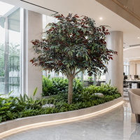 Arbre artificiel Crenata de 8,5 pieds en PE, toucher réel, ignifuge, résistant aux UV, écologique, vente en gros directe d'usine, OEM ODM