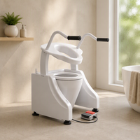Rehausseur de toilette à hauteur réglable avec design antidérapant pour personnes handicapées