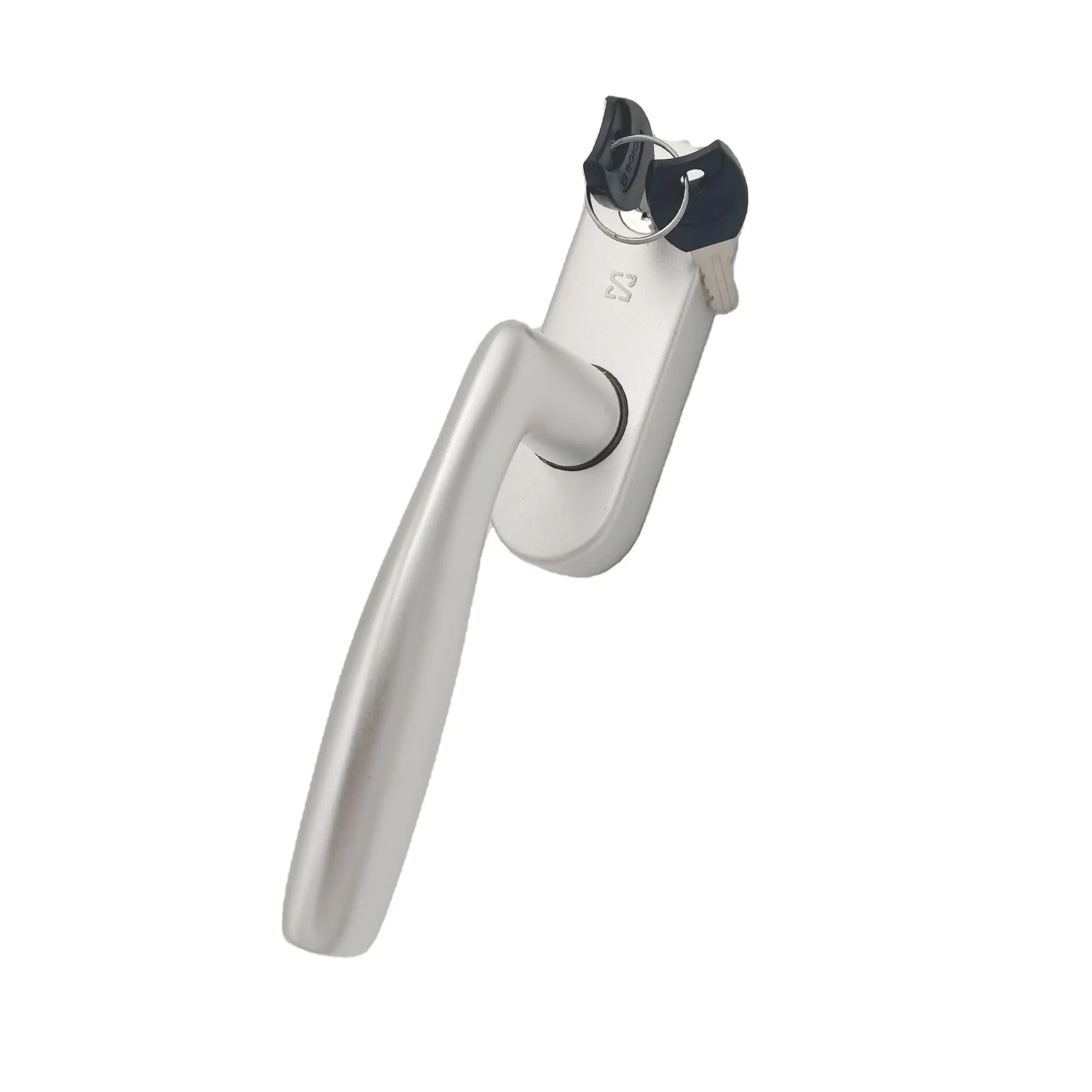 Zilver Colorglass Deur Raam Handvat Offset Key Lock Handgrepen Pen Voor Deur Aluminium Venster
