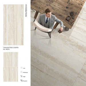 Travertino Classico 900x1800mm Porcelain Glazed Tiles <b>Matte</b> Rustic Finish For Modern Interior Wall And <b>Floor</b> - Product Image 2