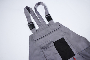 Men's Heavy Duty <strong>Work</strong> <strong>Overalls</strong> with Knee Pad - Multi-Pocket Utility Bib Cargo Pants for Auto Repair/Industrial - Product Image 2